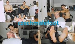 Hot barefoot 2 masters Cupak and Keller gay foot worship