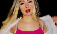 Massaging You With Body Lotion While Dangling My Cigarette