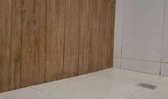 Come take a shower with me, white nails