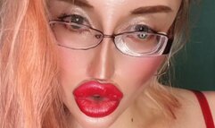 Hunger to Please and Serve Goddess FinDom Goaldigger! Mesmerize POV Red Big Lips