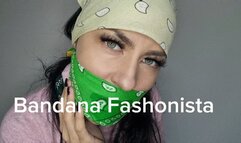 Bandana Fashionista - sweet pink and naughty green