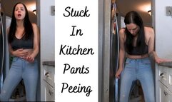 Stuck In Kitchen Pants Peeing