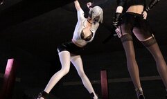 Silver Hair Office Lady Bondage and Domination