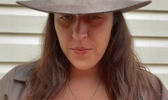 Sexy Goddess D Smoking Topless as Indiana Jones - Perky Tits - Marlboro Red 100