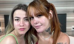 EXTREME DEEP KISS REDHEAD VS BLONDE - TOP GIRL SOPHIA AND LOREN - NEW MR OCT 2023 - CLIP 1