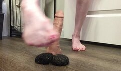 Verbal Humiliation Ball Busting - Stomping Squishy loser Balls