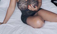 Wand orgasms alone at my hotel