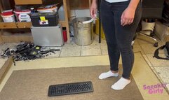 Sneaker-Girl Fussballgirl 07 - PC Keyboard Crush with Socks