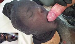 203 POV Nora Fox Lurex Catsuit nylon encasement