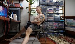 Jerking Off And Cumming In A Condom