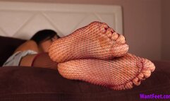 Enola Fishnet Tease - HD MP4