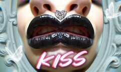 Kiss a gothic girl from the mirror