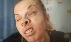 Crush my face with extreme brutality