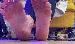 Worship my toes and soles