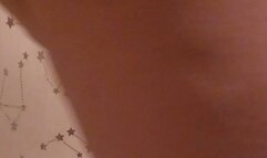 BBW LATINA with belly hang showers and sings 20 minutes