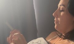 Smoking my first cig in bed after night out