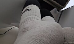 Unaware Giantess Working on Laptop in Socks Pt 3