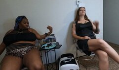 Sexy Giantesses Relax as they Digest their tiny food 1080 smaller