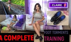 A complete foot torment trainings for my new perfect slave Claire
