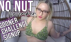 No Nut November Challenge - Sign Up