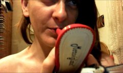 Nice dildo for big pussy and dirty Italian feet 4K