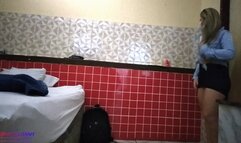 Mistress Leandra sexy ballbusting