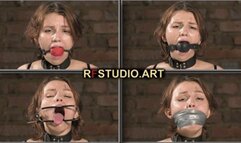 Bramble - Gag test for chair tied sweetie (FULL HD MP4)
