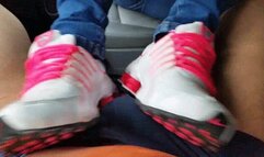 ball stomping with Nike shox