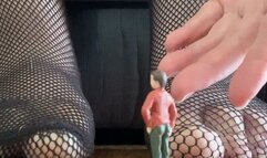 Carina Racy - Giantess Fishnet Foot Play