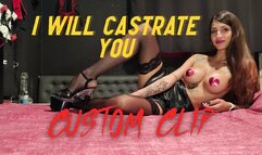 I will castrate you custom clip