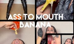 BANANARAMA! Lots of spit, Gagging on banana, Stuffing banana in asshole, Eating banana out of ass, DIRTY SESSION!