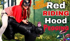 Red Pegging Hood - Bitchsuit Anal Fuck with Strap On