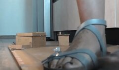 Italian girlfriend - Giantess cars and houses crush fetish in Birkenstock