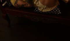 Greasy sunflower bondage