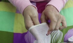 Latex Surgical Gloves and Shiny Hands