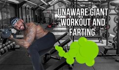 Unaware giant workout farts on gym stalker - Lalo Cortez