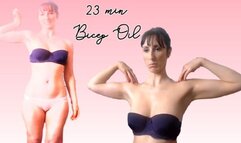 23 mins Oiled Bicep Flex and Bounce