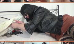 Two faces of leather wife, first face: 'Submissive - selfbondage'