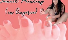 Deep Maroon Toenail paint