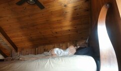 cheating wife in satin with husbands best friend