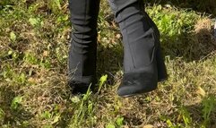 Lick my thigh high boots and feet POV