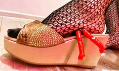 Was spanked on the ass for peeping