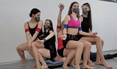 Two-level lapsitting on torso & face (extract from 66th contest)