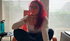 Morning Smoke with a Huge Pack of Lucky Strikes