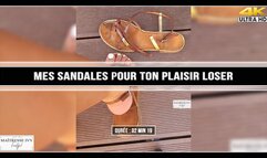 Mes sandales pour ton plaisir loser 4K