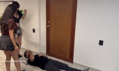 Double Trampling by Alina and Mikaela