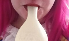 clown blowing big cristall balloon