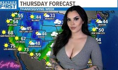 Weather girl has a hiccup fit on live tv ~ Sweet Maria