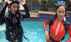 Carissa Dives into Sushiis belly button