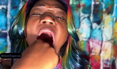 Lots of drool, Tongue Tease